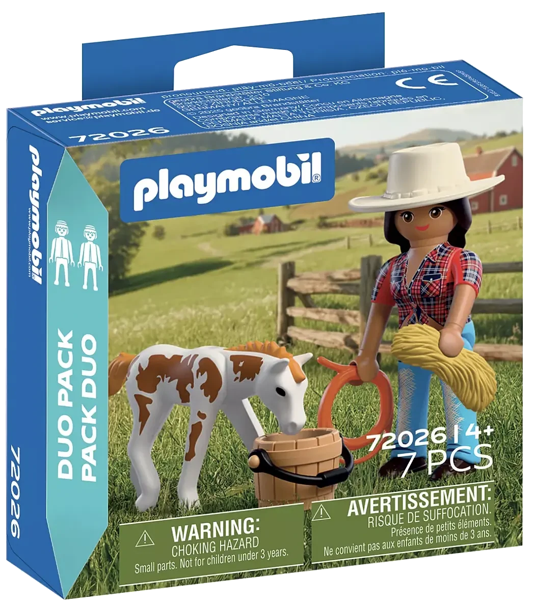 Playmobil 72026 - DuoPack Reiterin und Fohlen