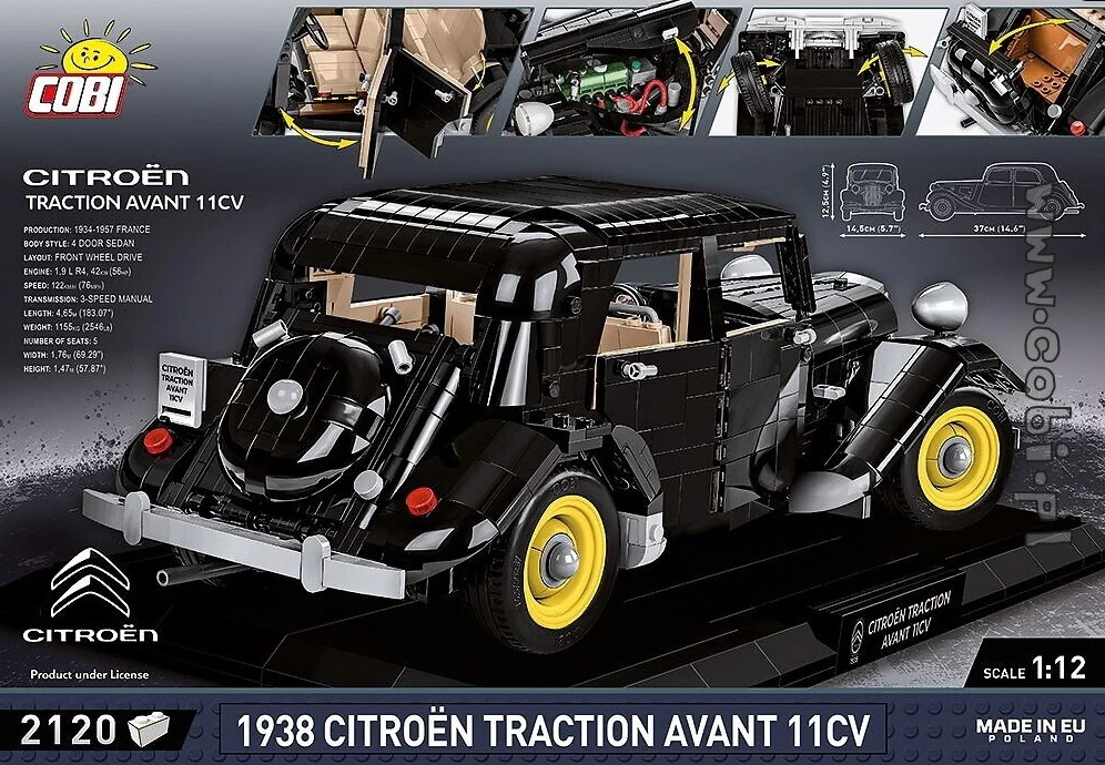 COBI - Citroen Traction Avant 11CV 1938 (24336) - Executive Edition