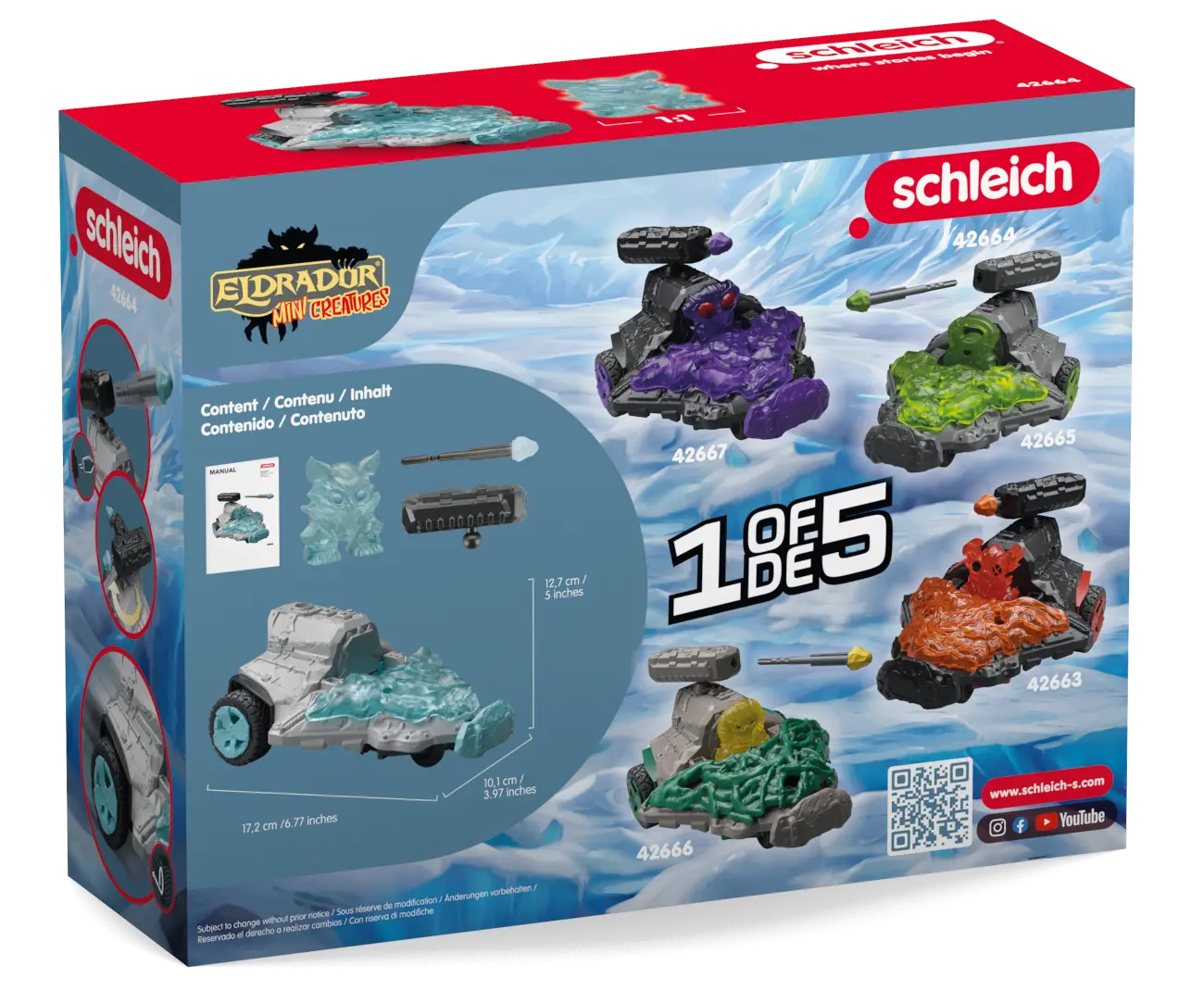 Eis Düsenjet Fahrzeug mit Mini Creature - schleich (42664) ELDRADOR