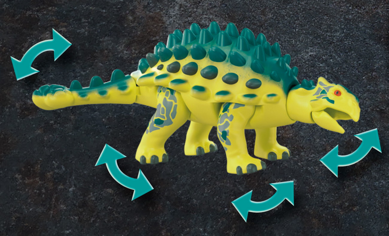 Playmobil 70626 - Saichania: Abwehr des Kampfläufers (Dino Rise)