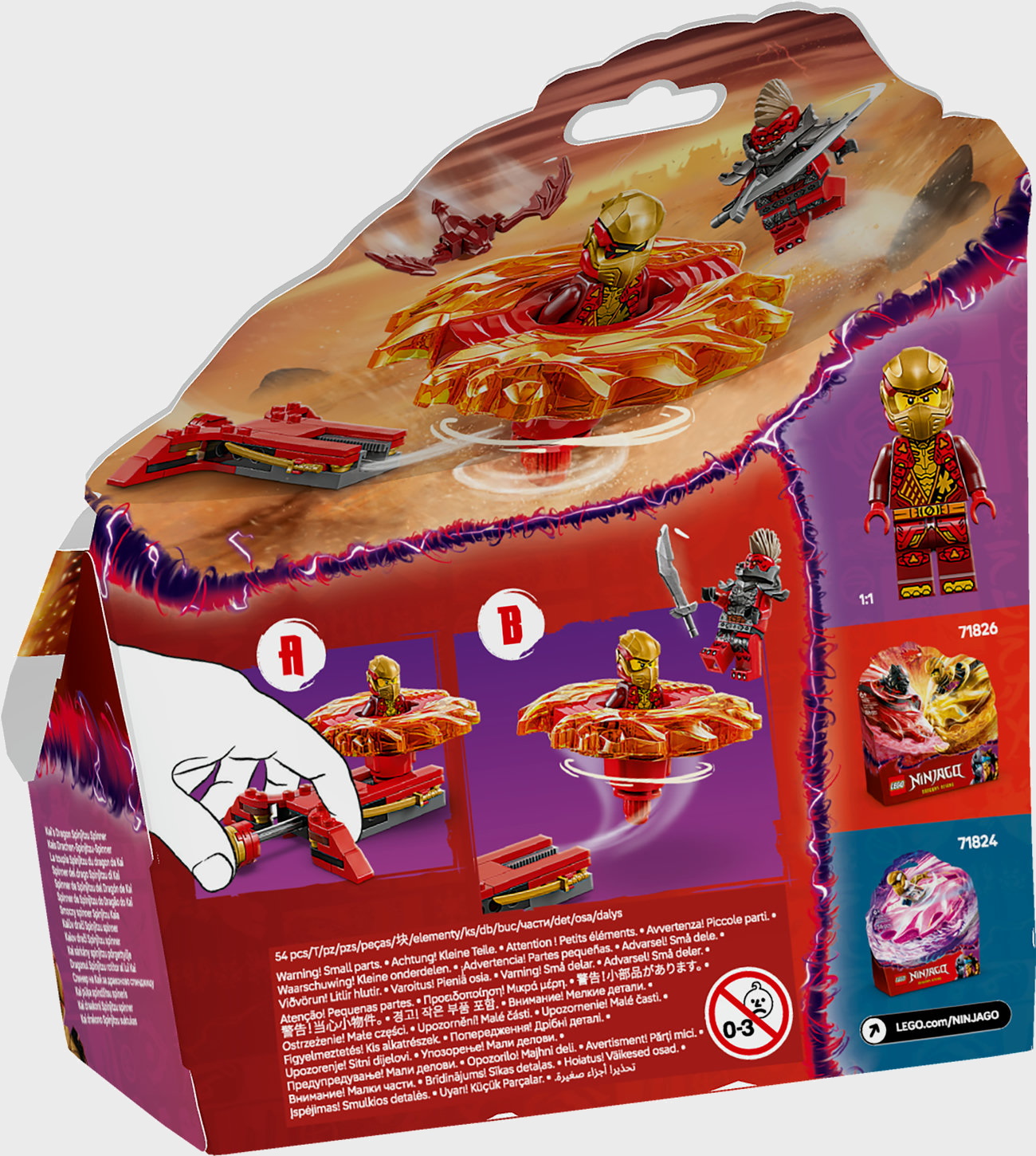 LEGO Ninjago 71823 - Kais Drachen-Spinjitzu Spinner