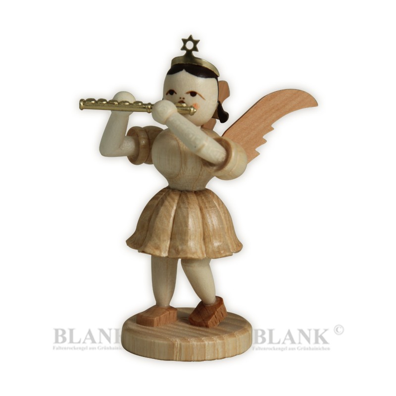 Blank Kurzrock-Engel mit Piccoloflöte