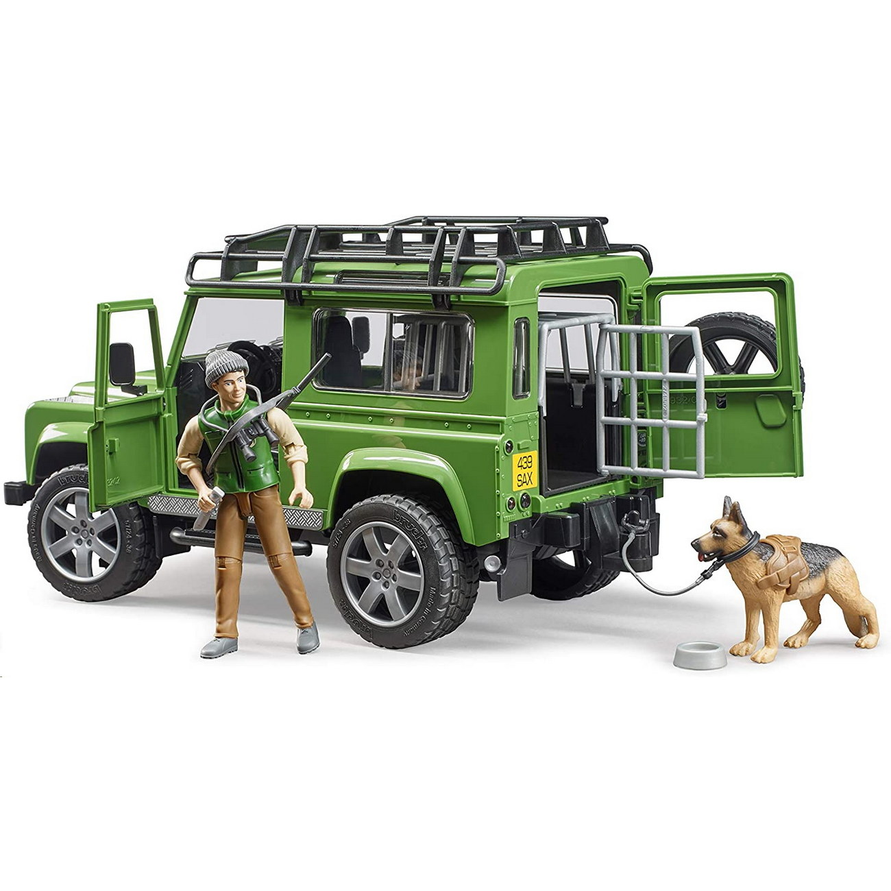 Land Rover Defender mit Förster und Hund (02587)