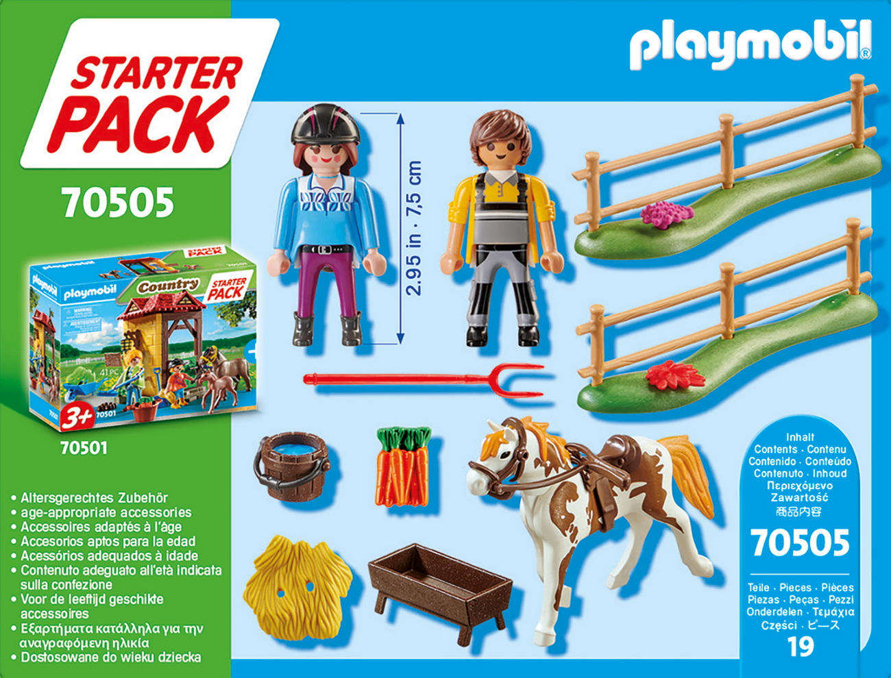 Playmobil 70505 - Starter Pack Reiterhof Ergänzungsset (Country)