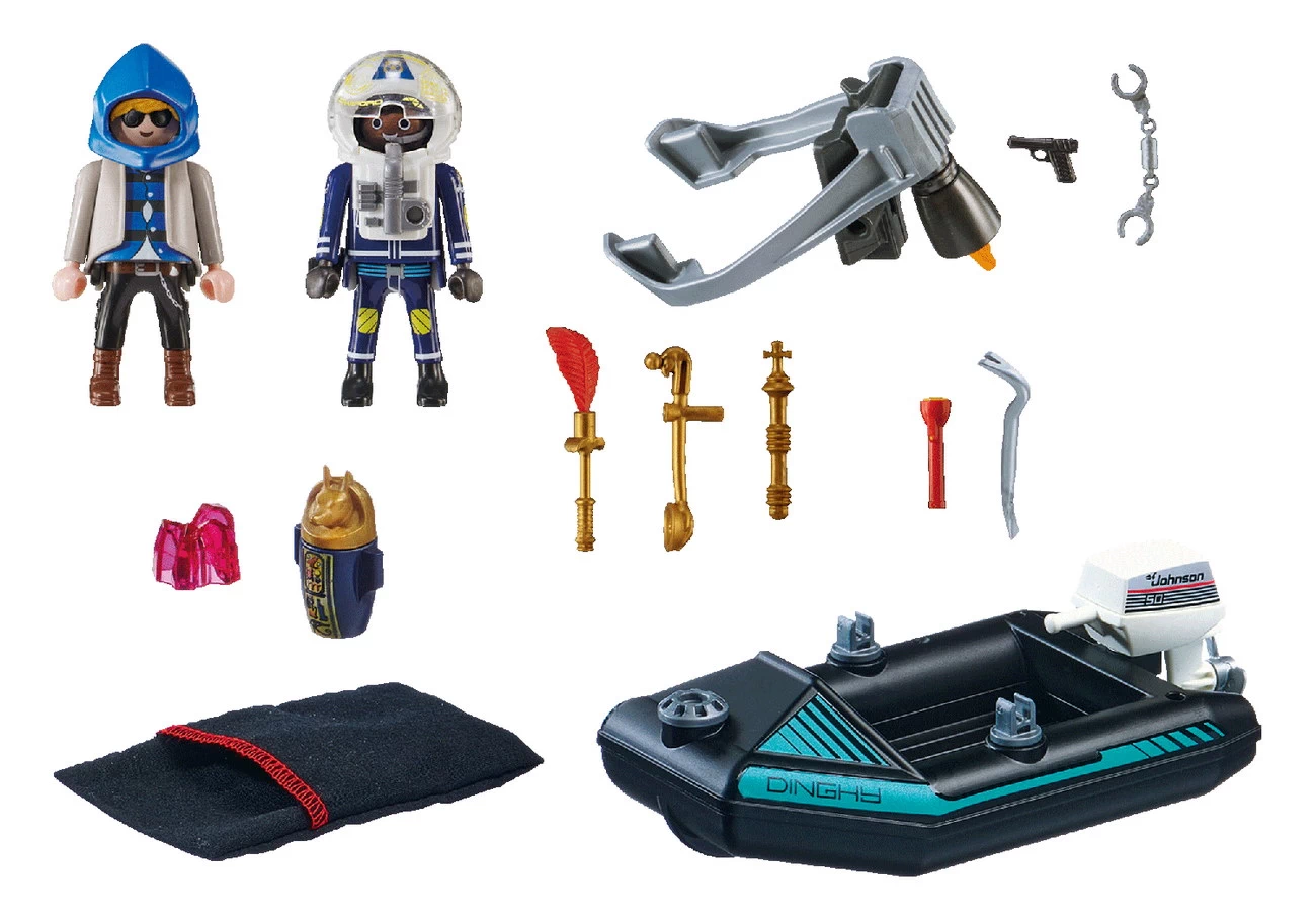 Playmobil 70782 - Polizei-Jetpack: Festnahme des Kunsträubers (City Action)