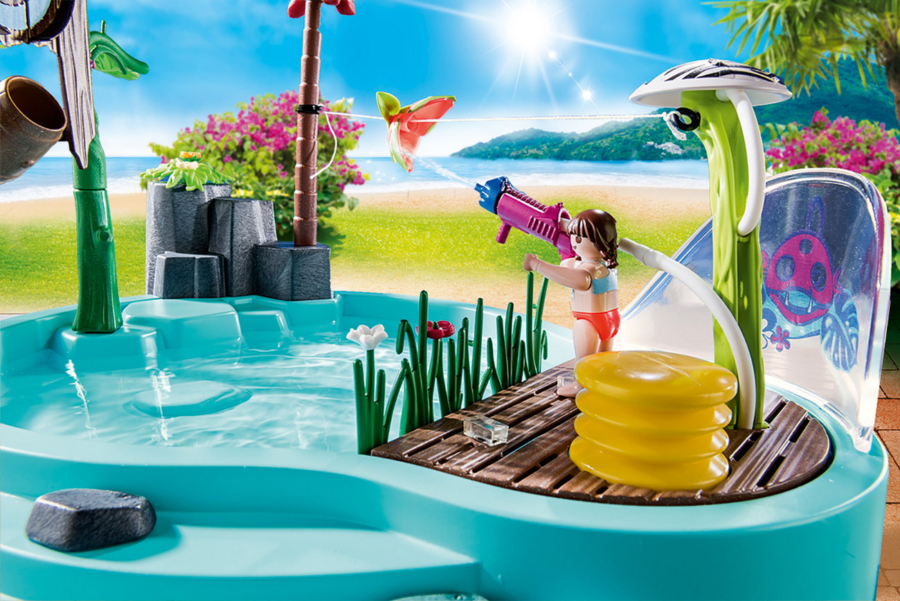 Playmobil 70610 - Spaßbecken mit Wasserspritze - Family Fun