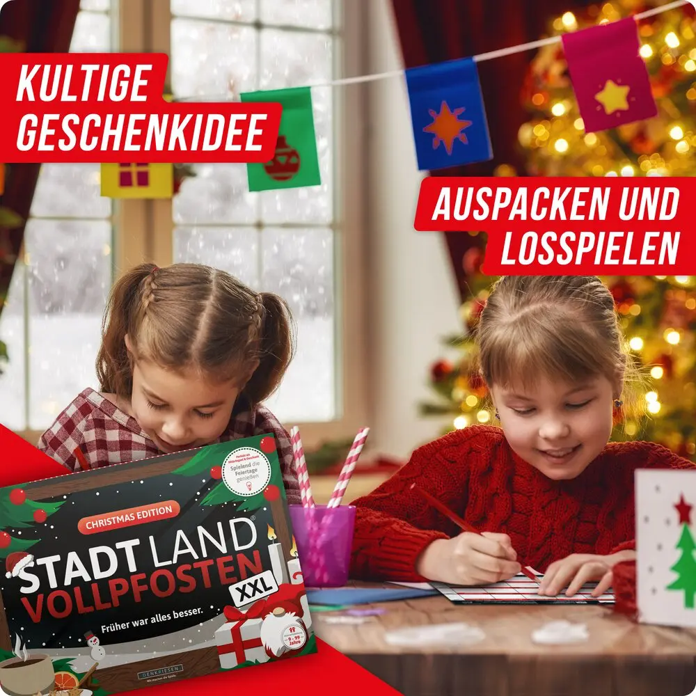 Christmas Edition - STADT LAND VOLLPFOSTEN  A4 (DENKRIESEN)
