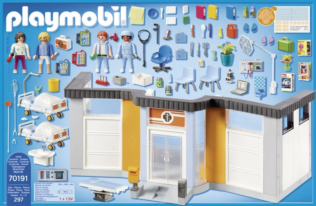 Playmobil 70191 - Krankenhaus mit Einrichtung