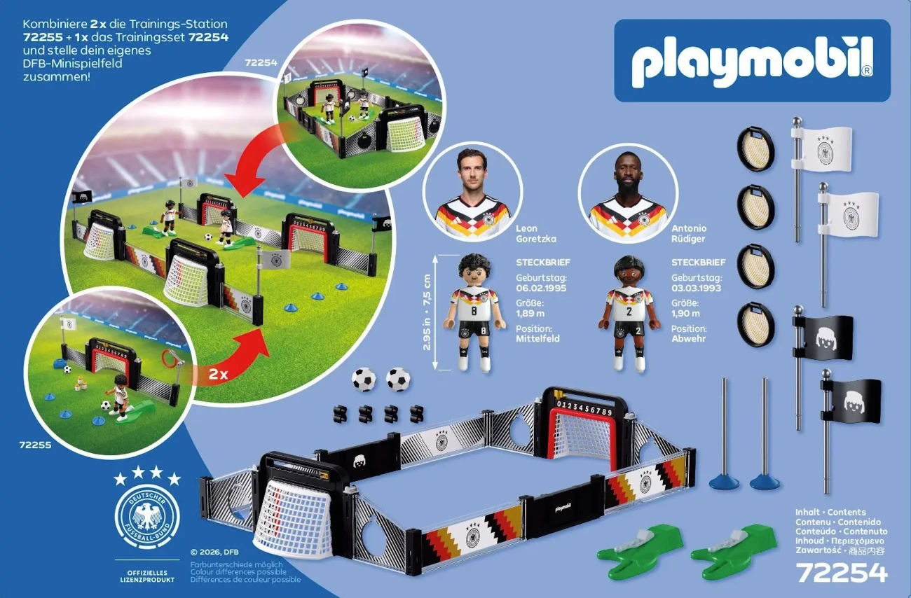 Playmobil 72254 - DFB Trainingsset Goretzka vs Rüdiger - DFB