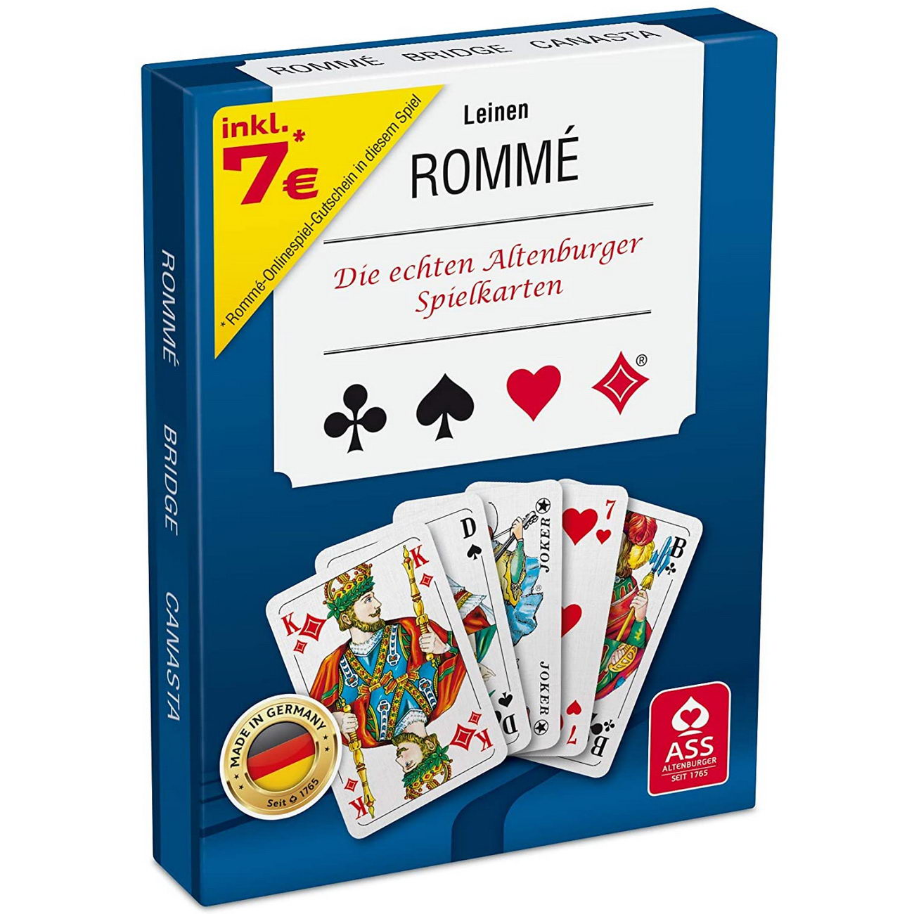 Rommee Bridge Canasta Leinen Prägung (ASS 70073)