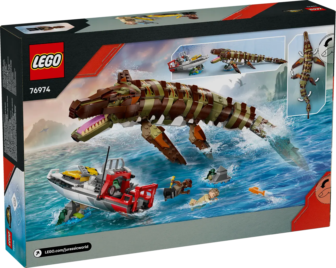 LEGO Jurassic World 76974 - Mosasaurier: Die Bootmission