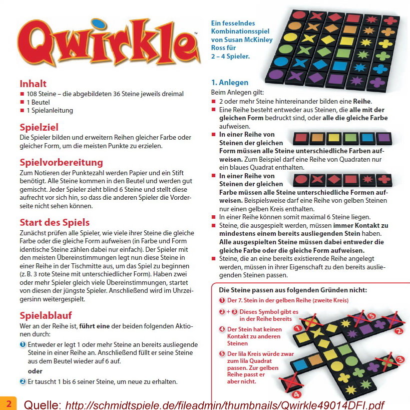Qwirkle Schmidt 49014