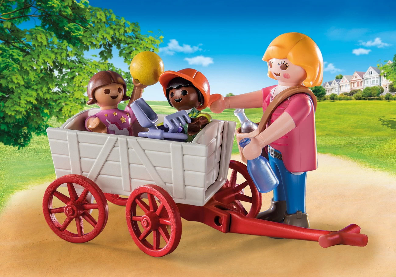 Playmobil 71258 - Starter Pack Erzieherin mit Bollerwagen - City Life