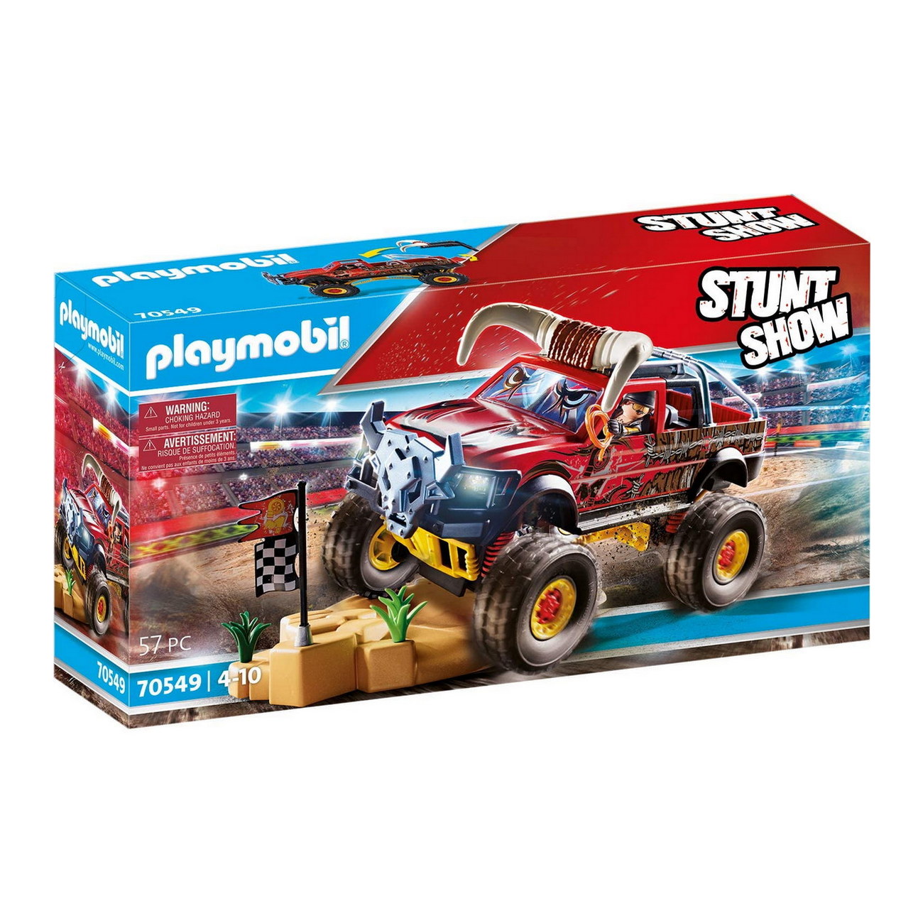 Playmobil 70549 - Stuntshow Monster Truck Horned - Stunt Show