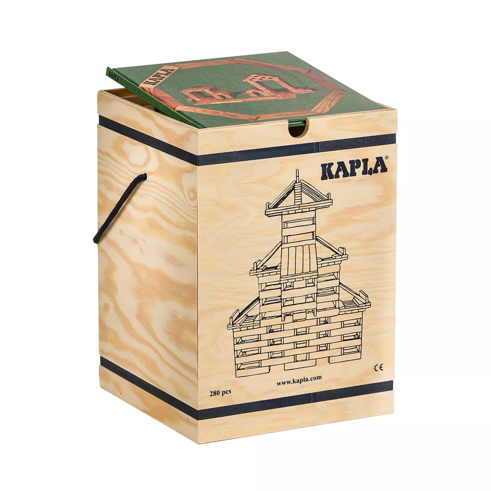 Kapla 280er Box mit Buch 3 grün