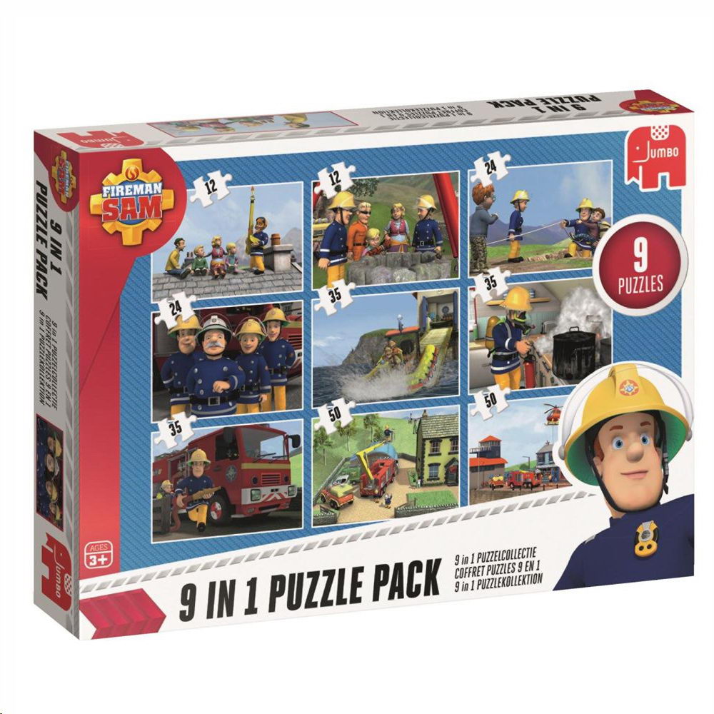 Puzzle - Feuerwehrmann Sam 9in1 Puzzle Pack (Jumbo) | SK24J19282